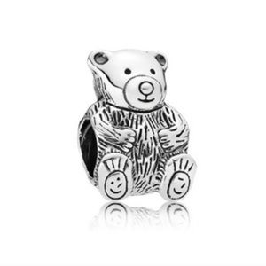 Pandora Retired Bear Charm 🐻-adorable 😎 Sterling Silver